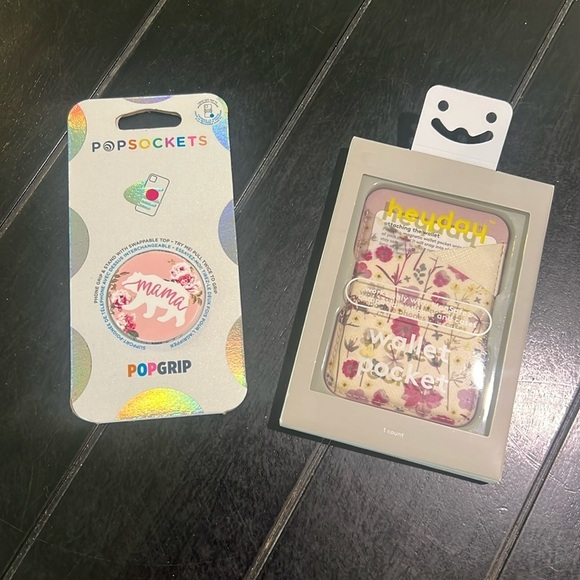 NWT Mama Bear PopSocket AND Floral Wallet - Stocking Stuffers! - Picture 1 of 5